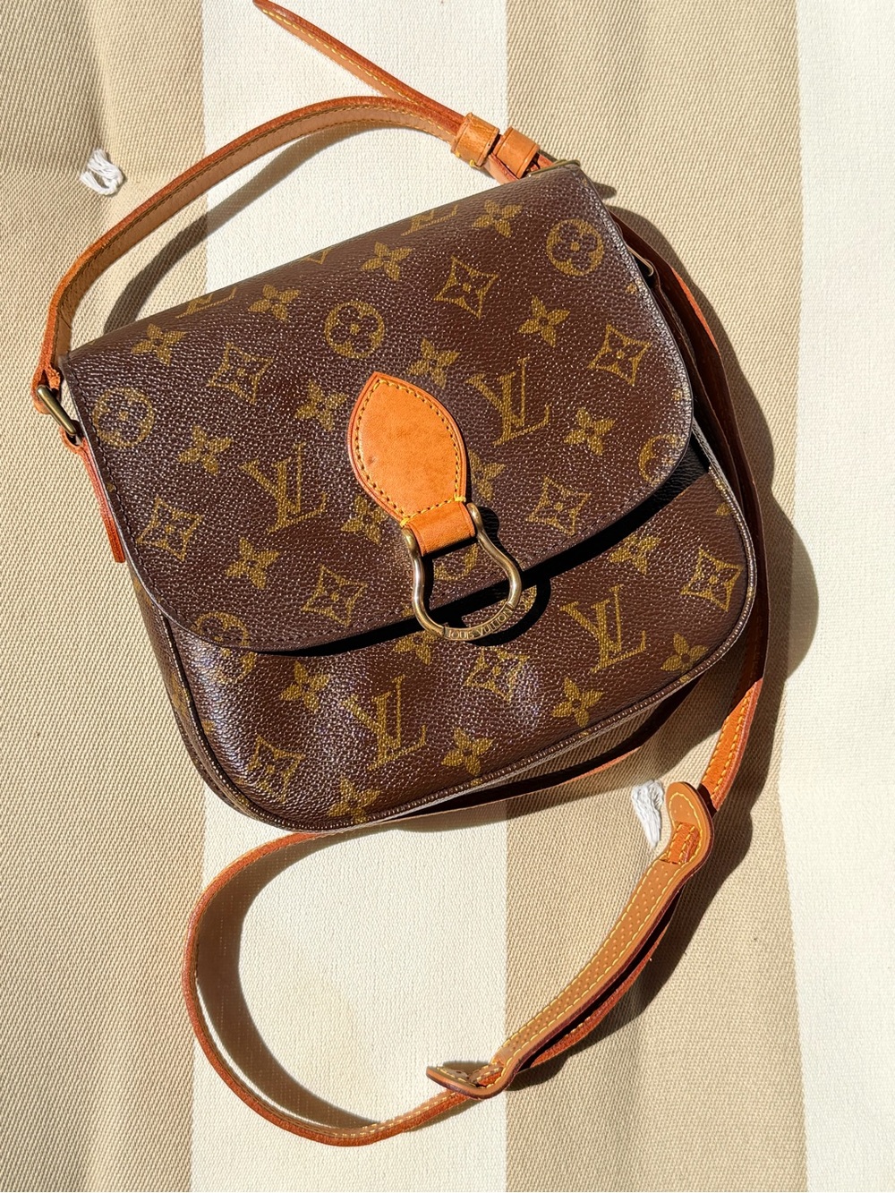 Louis Vuitton Saint Cloud PM Monogram Crossbody Shoulder Vintage Bag Dust Bag
